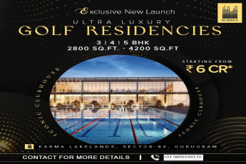 Sobha's Golf Residencies: Redefining Elegance in Sector-80, Gurugram