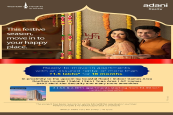 An assured rental of more than Rs 1.5 lakh for 18 months at Adani Western Heights in Mumbai
