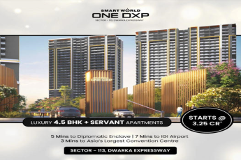 Book 3.5/4.5 BHK Rs 2.3 Cr premium ultra luxury home for living of life at Smart World One DXP in Sector 113, Gurgaon