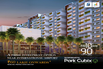 Pay 10% now and 90% in June 2021 at Salarpuria Sattva Park Cubix, Bangalore