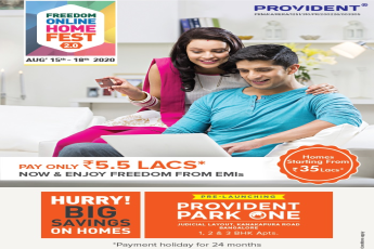 Pay only 5.5 lakh and enjoy freedom from EMI at Provident Park One, Kanakapura Road in Bangalore
