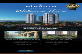 Conscient Hines Elevate 30:70 possession linked plan in Sector 59, Gurgaon