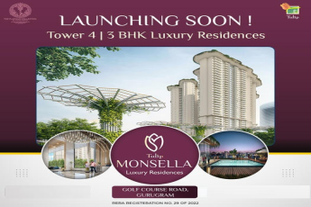 Launching soon tower 4, 3 BHK luxury residences at Tulip Monsella in Sector 53, Gurgaon