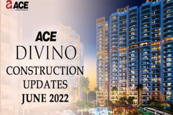 Construction update June 2022 at Ace Divino, Noida