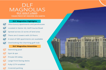 Book 4 and 5 BHK apartments at DLF The Magnolias in DLF Phase 5, Gurgaon
