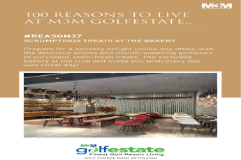 Delicious aroma & mouth-watering glimpses of succulent, oven-fresh treats at M3M Golf Estate