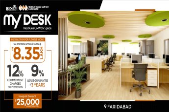 Co-working space starts Rs 8.35 Lac at RPS world Trade Center, Faridabad