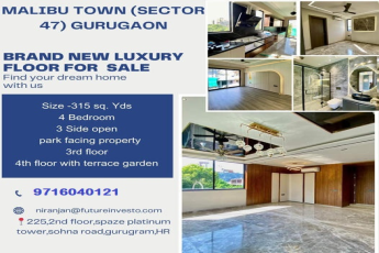 Malibu Town's Exclusive Offering: Brand New Luxury Floor in Sector 47 Gurgaon