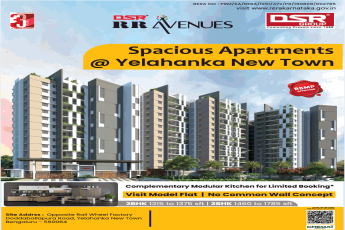 Complementary modular kitchen for limited booking at DSR RR Avenues, Bangalore