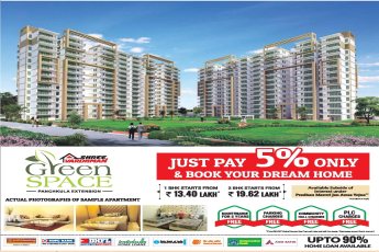 Pay 5% only & book your dream home at Shree Vardhman Green Space in Panchkula