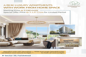 Special offer price Rs 2.37 Cr for limited period at Eros Edenwood Tower in Faridabad