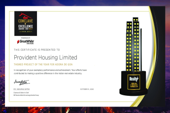 Adora De Goa by Provident Housing bagged ‘Themed Project Of The Year’ Award