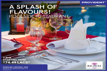 Balinese Spa Residences offer poolside restaurant in Goa