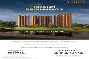 Discover Sobha Aranya: Luxury Residences in Karma Lakelands, Starting at ₹7.21 Cr!