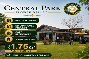 Discover Ready-to-Move Cafe Residences || Central Park Flower Valley Offers Luxury 3 BHK Floors || Exclusive SBI Approved Project at ₹1.75 Cr