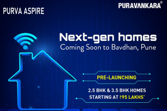 Pre-launching 2.5 & 3.5 BHK Rs 95 lakhs at Purva Aspire in Bavdhan, Pune