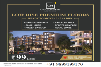 GurgaonHighs GH: Discover Exquisite Low Rise Premium Floors in Gurgaon, Starting at ?99 Lacs