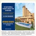 Impressive double height entrance lobby at  K Raheja Interface Heights in Malad, Mumbai