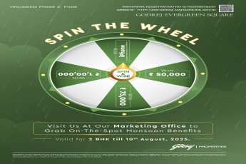Spin & Win Exciting Monsoon Benefits - Godrej Evergreen Square, Hinjawadi Phase 3, Pune