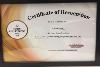 Ajmera Realty recognised in Super Luxury Segment category by Times Realty Icons Pune 2018
