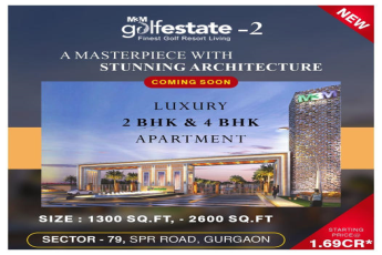 M3M is coming with 2 BHK & 4 BHK Ultra luxury apartment in sector 79 Gurgaon.
