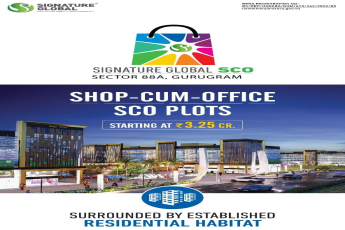 Shop-Cum-Office Plots Starting at ₹3.25 Cr || Signature Global SCO Sector 88A, Gurugram || Prime Commercial Opportunity