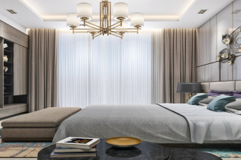 Unveiling the Quintessence of Luxury: The Master Bedroom at Elegance Residency, Gurugram