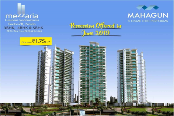Mahagun Mezzaria is now reaching the stage of possession in Noida