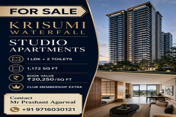 Discover Krisumi Studio Apartments || Book Your Dream Studio at Krisumi || Own a Krisumi Studio, Call Now