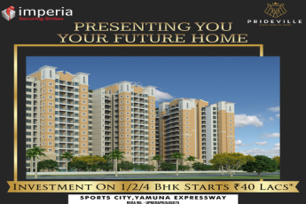 Investment on 1, 2 and 4 BHK starting Rs 40 Lac at Imperia Prideville, Greater Noida