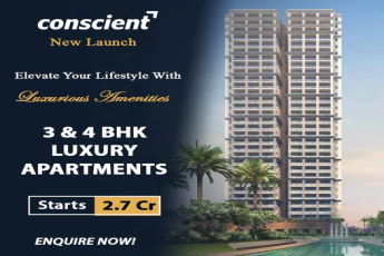 Conscient's New Luxury Haven: Lavish 3 & 4 BHK Apartments Starting at 2.7 Cr