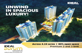 Unwind in spacious luxury 2 and 3 BHK home at Ideal Aurum, Kolkata