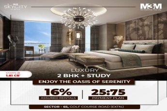 Luxury 2 BHK + study enjoy the oasis of serenity at M3M Sky City, Gurgaon