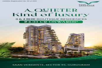 Explore Exclusive 3 & 4 BHK Residences || Discover Luxury Living in Sector 95, Gurugram || Secure Your Dream Home at Saan Verdanté