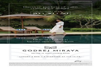 Step into serene luxury at Godrej Miraya, Sector 43 Gurgaon– book your site visit today, starting at ₹15.13 Cr.