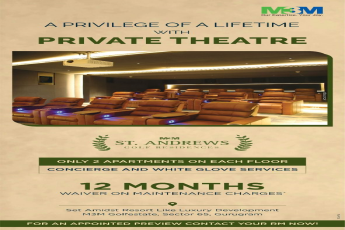 A privilege of a lifetime with private theatre at M3M Golf Estate in Gurgaon
