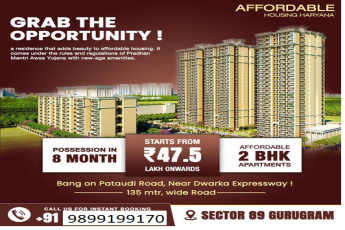 Seize Your Dream Home: Affordable 2 BHK Apartments in Sector 89, Gurugram Starting at ?47.5 Lakhs
