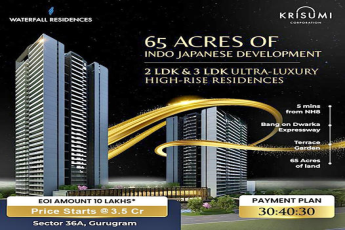 Krisumi Waterfall Residences: A Blend of Indo-Japanese Luxury in Sector 36A, Gurugram