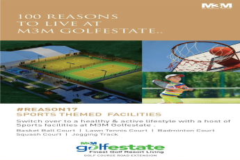 Sports themed facilities at M3M Golf Estate