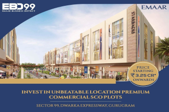 Invest in unbeatable location premium commercial SCO plots at Emaar EBD 99, Gurgaon