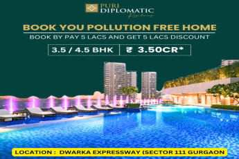Embrace Serenity at Puri Diplomatic Residences, Dwarka Expressway, Sector 111 Gurugram