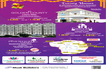 Luxury homes at affordable prices by Modi Builders, Hyderabad