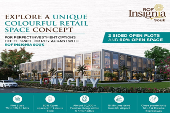 For perfect investment options office space or restaurant at ROF Insignia Souk in  Sector 93, Gurgaon