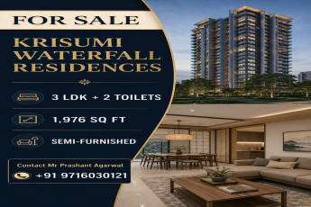 Explore Krisumi Waterfall Residences Now || Discover 3 LDK Apartments || Semi-Furnished Homes Available