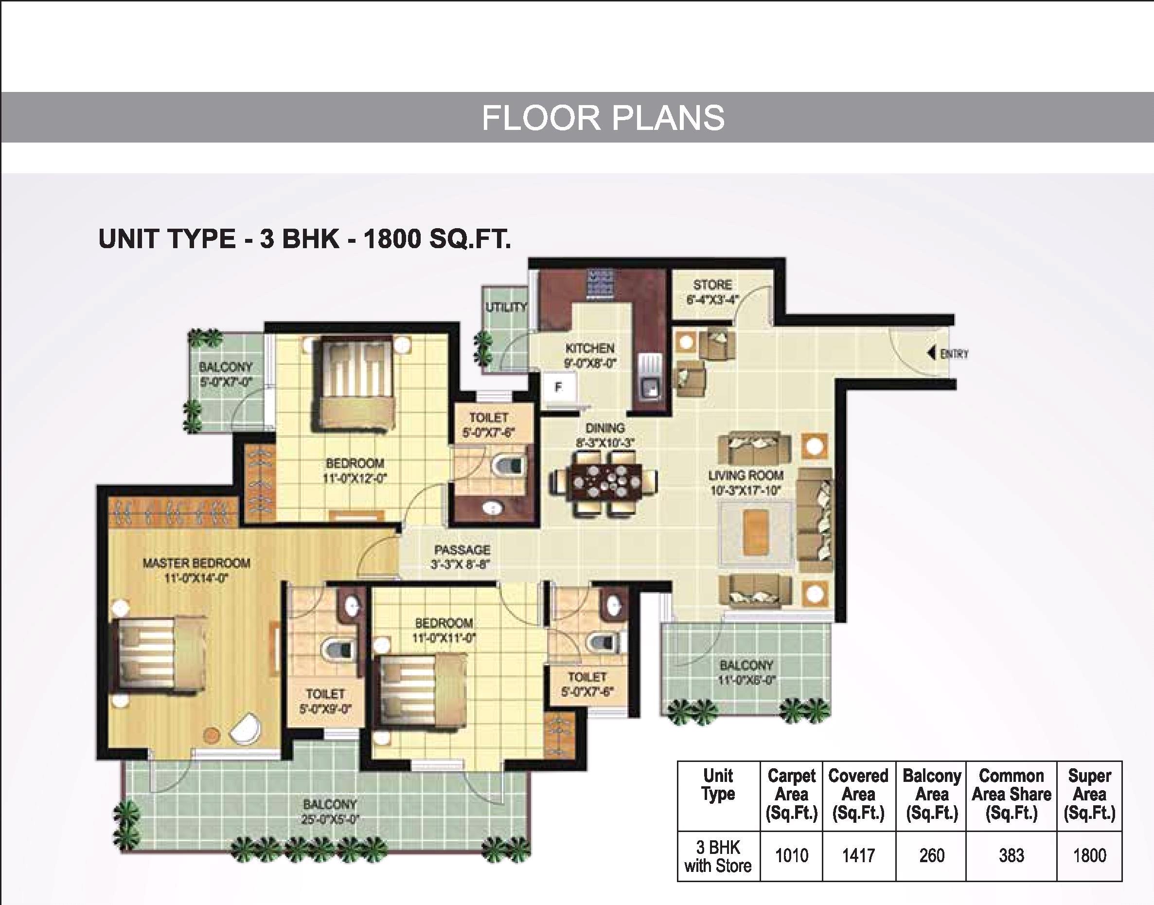 Ramprastha Primera Floor Plan
