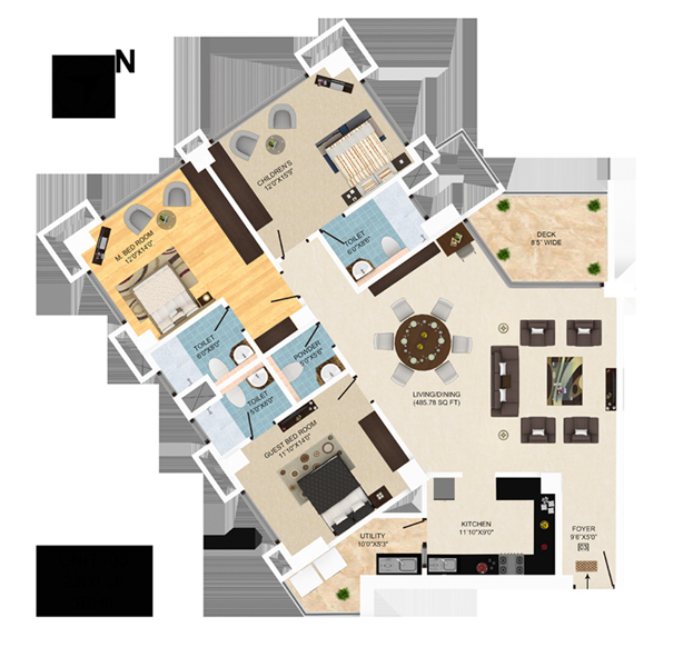 Mantri DSK Pinnacle Floor Plan