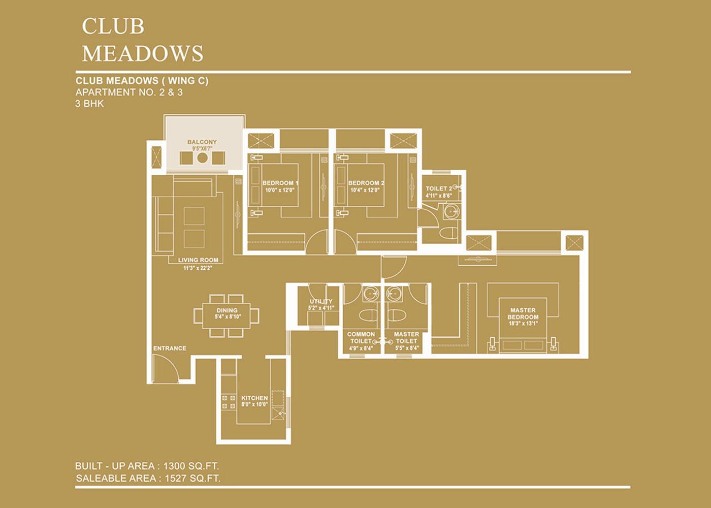 Hiranandani Club Meadows Floor Plan