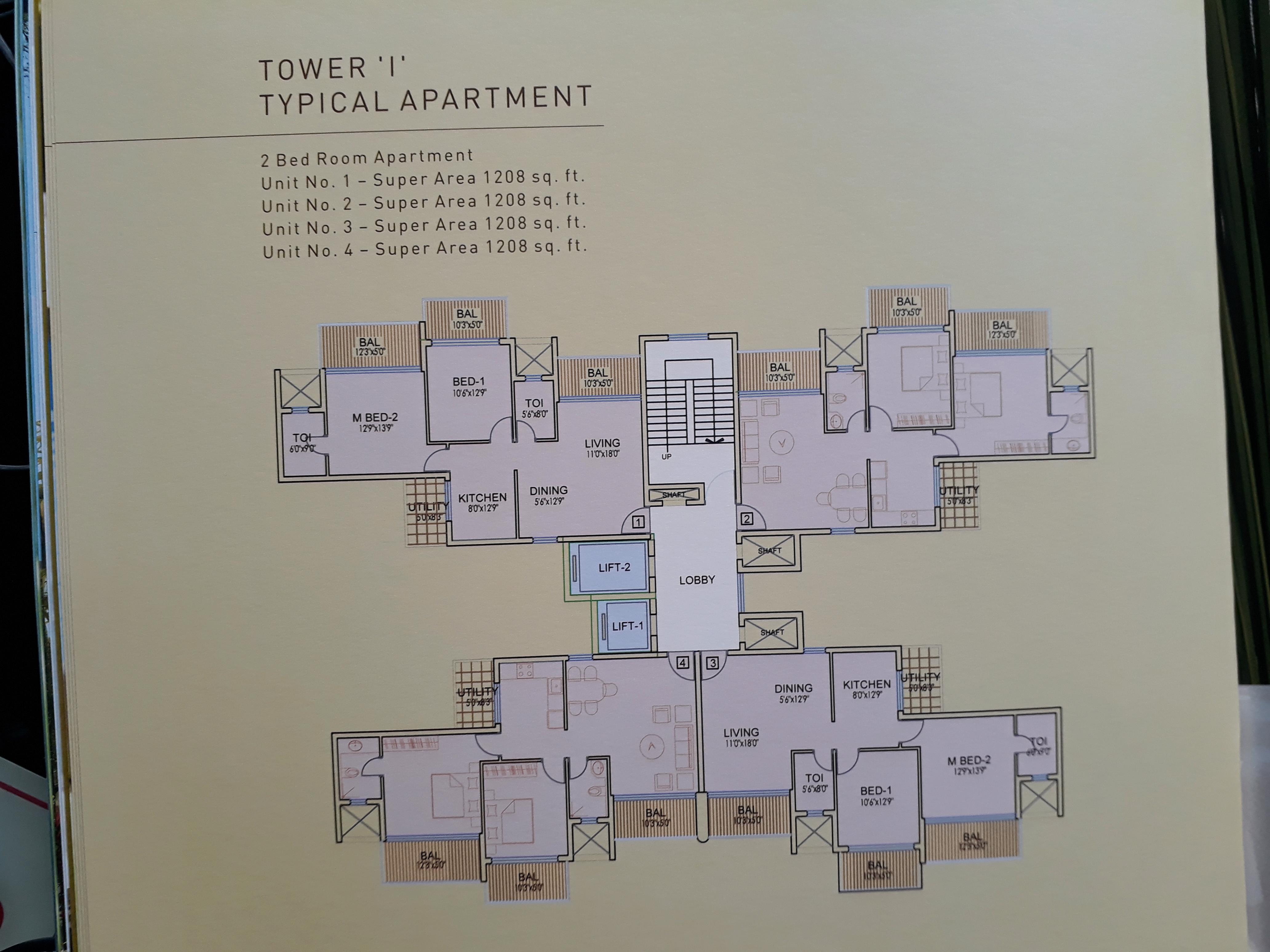 Dhoot Time Residency Floor Plan