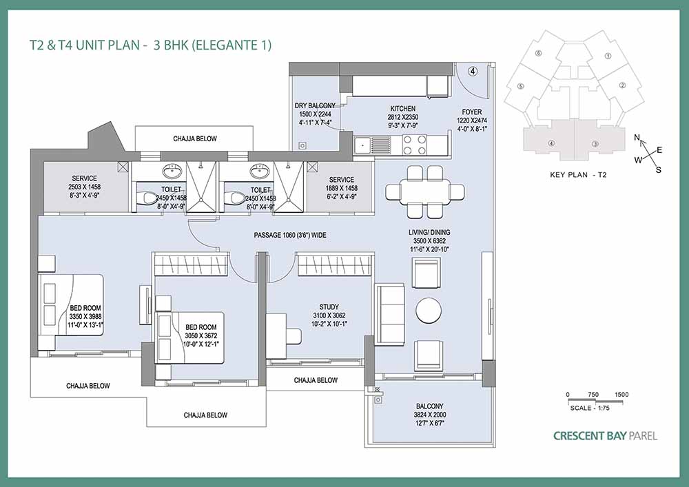 L and T Crescent Bay Floor Plan
