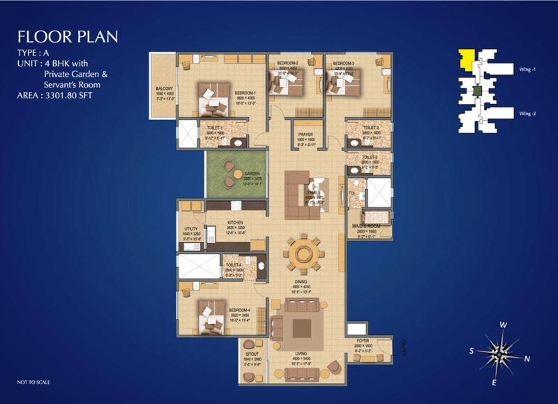 Sobha Indraprastha Floor Plan